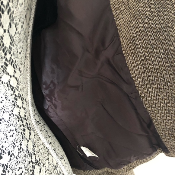 Vintage FMX Design Studio Brown Tweed Women's Blazer Suit Jacket - Picture 6 of 8